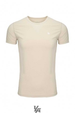 Beige YoungLa 423 Zephyr Compression Short Sleeve | 9130-JUBPA