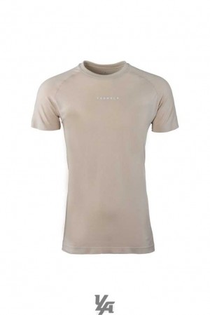 Beige YoungLa 454 New Gen Compression Tee | 1273-OCHNB