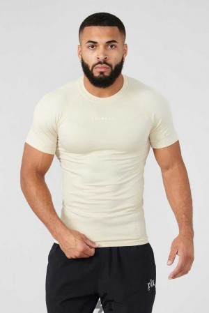 Beige YoungLa 475 SuperVillain Compression Tees | 7962-VIGEF