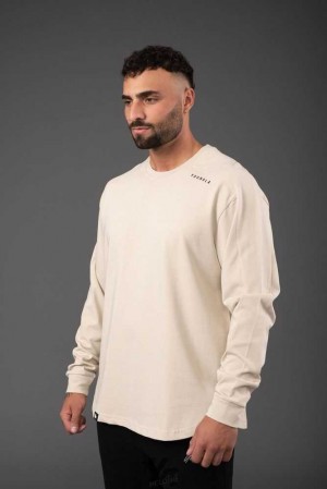 Birch White YoungLa 814 Offset Long Sleeves | 9852-YZQCB