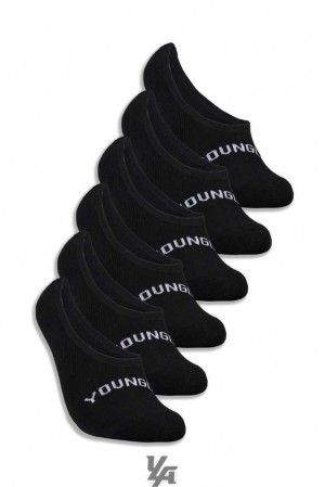 Black 3-Pack YoungLa 711 No Show Socks 3-Pack | 3847-GISQB