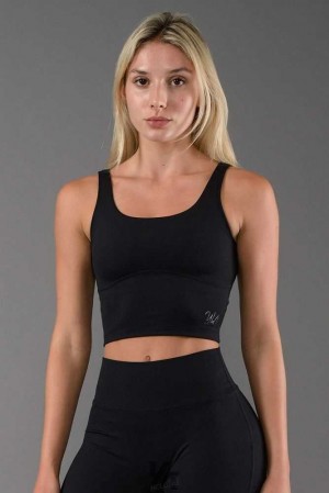 Black Dahlia YoungLa W309 Level-up Sports Bra | 4160-VYJXB