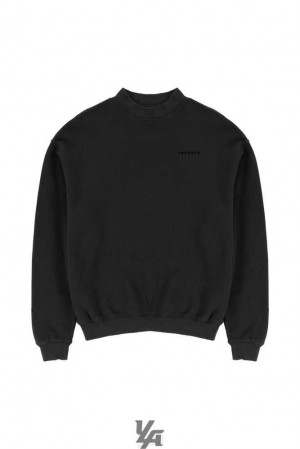 Black Wash YoungLa 525 Monarch Mock-neck Sweater | 6341-JCXWF