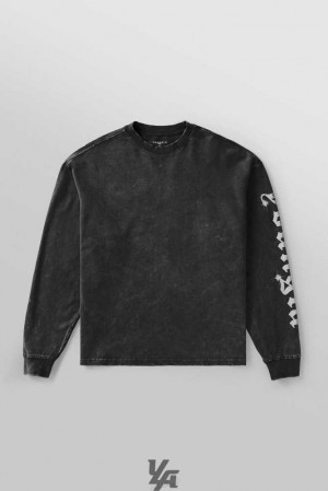 Black Wash YoungLa 8028 - Chrome Longsleeves | 5069-QHBPF