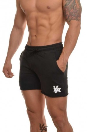 Black YoungLa 102 Bodybuilding French Terry Shorts | 4109-IWOTN