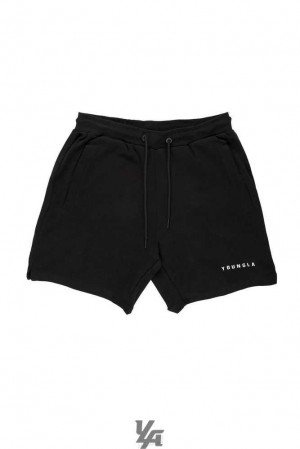 Black YoungLa 118 The Perfect Shorts | 1862-IMKOC