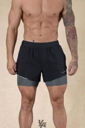 Black YoungLa 124 - 6am Compression Shorts | 9180-JZTRG