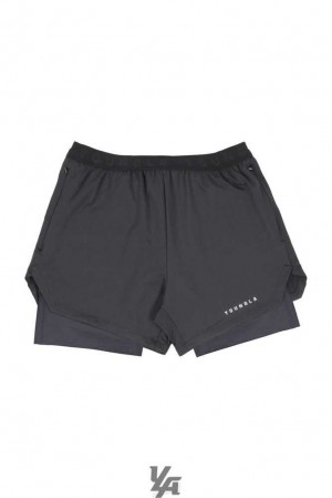 Black YoungLa 129 Trilogy Compression Shorts | 8375-JKMXV