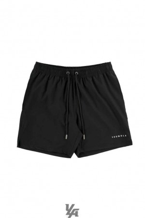 Black YoungLa 140 Frooty Swim Shorts | 0518-CSBTD