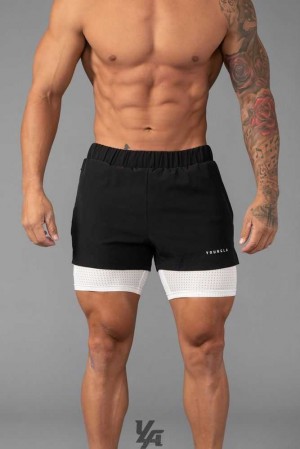 Black YoungLa 144 Peak Velocity Compression Shorts | 9168-LZRBM