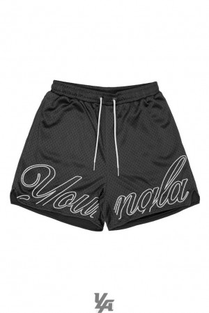 Black YoungLa 155 Championship Shorts | 5462-AVORP