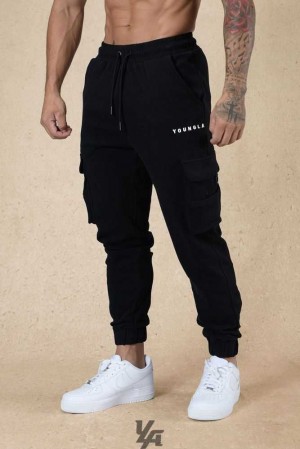 Black YoungLa 240 Cloud Rambo Joggers | 0972-QXPWV