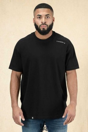 Black YoungLa 404 Offset Shortsleeves | 3580-VPBAD