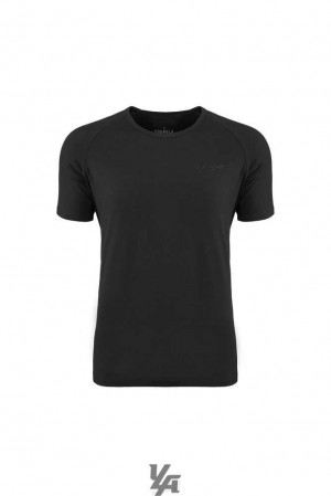 Black YoungLa 422 Fitted Delt Tee | 6359-DLITF