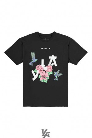 Black YoungLa 433 The Zen Tees | 7149-FSKXZ