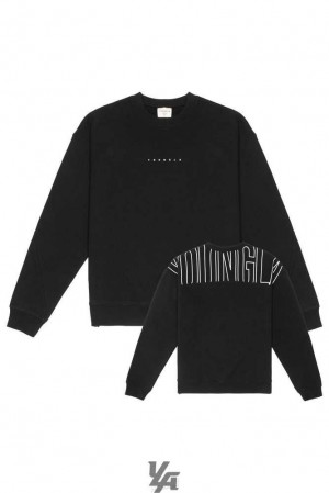 Black YoungLa 507 Got Yo Back Crewnecks | 4928-LWKJH