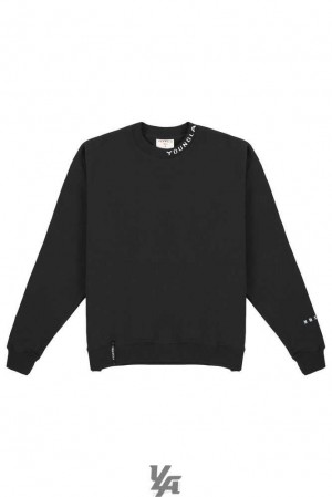 Black YoungLa 557 Trademark Crewnecks | 4027-WPZCQ