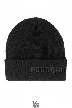 Black YoungLa 905 Testament Beanies | 9471-INRSJ