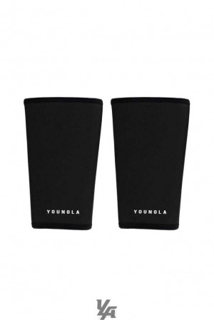 Black YoungLa 914 Knee Sleeves | 2038-BZHQK