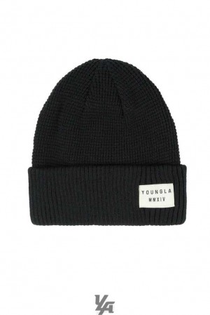 Black YoungLa 929 Cuffed Beanies | 4316-KRSNO