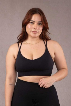 Black YoungLa W319 - Asana Sports Bra | 6231-YWTND