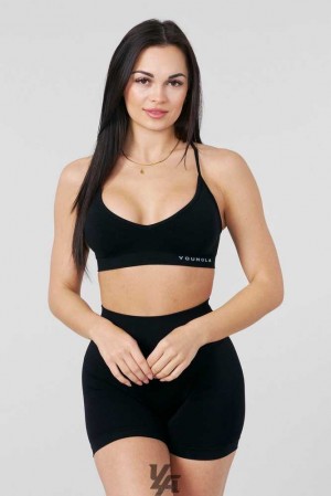 Black YoungLa W327 - Core Seamless Sports Bra | 1472-KWIHF