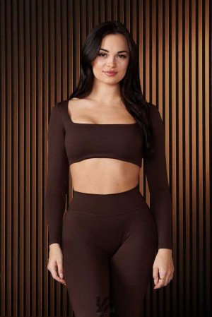 Bossy YoungLa W336 - Curve Long Sleeve sports Bra | 6198-PISYU