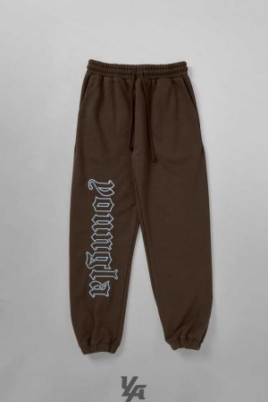 Brown Wash YoungLa 256 Anthem Joggers | 8251-HDGPA