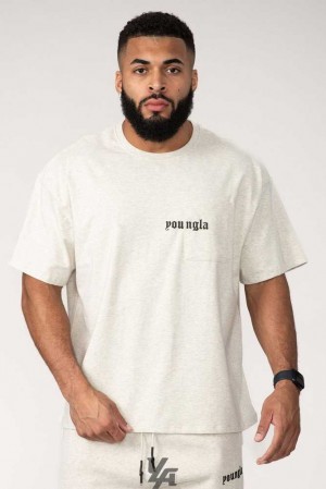 Brown Wash YoungLa 416 Eternal Pocket Tees | 2071-EMSZR