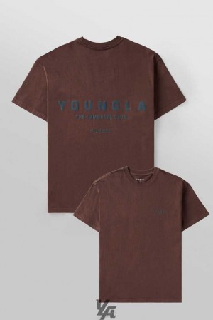 Brown Wash YoungLa 473 - Immortal Club Tees | 3075-ARCPG