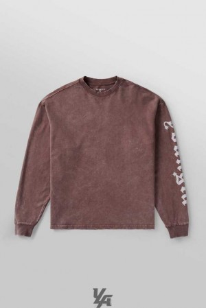 Brown Wash YoungLa 8028 - Chrome Longsleeves | 7018-RWAZH