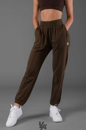 Brown Wash YoungLa W202 - Script Joggers | 8492-DOUQL