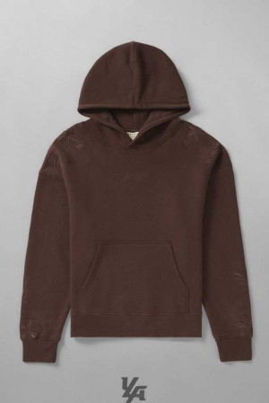 Brown YoungLa 523 - Autumn hoodies | 5739-VMJTY