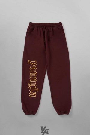 Burgundy Wash YoungLa 256 Anthem Joggers | 7962-CPWRG