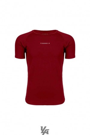 Burgundy YoungLa 403 Elite Tees | 0156-XHREB