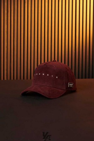 Burgundy YoungLa 925 - Corduroy Hats | 9518-WFSUX