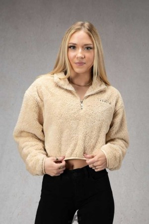 Camel YoungLa W506 Teddy Fleece Pullover | 9320-ENQGU