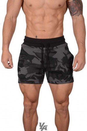 Camo Black YoungLa 126 Interlock Shorts | 5278-ZRIPD