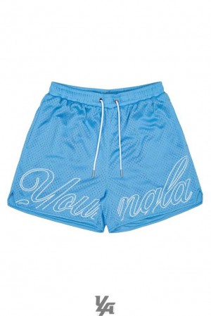 Carolina Blue YoungLa 155 Championship Shorts | 2657-TLKZJ