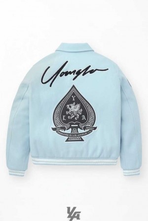 Carolina Blue YoungLa 569 - Ace of Spade Letterman | 9642-HPRIC