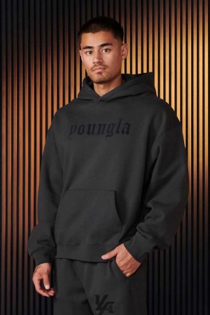 Charcoal YoungLa 566 - Cloud 9 Hoodies | 3289-IHTMS