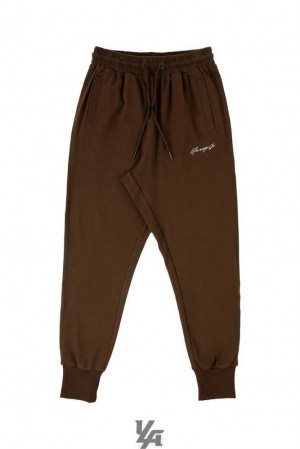 Chocolate Brown YoungLa 228 Cloud Joggers | 9635-RJHDT