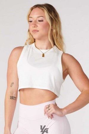 Coconut Milk YoungLa W321 Cloud Modal Tank | 6384-DZYRT