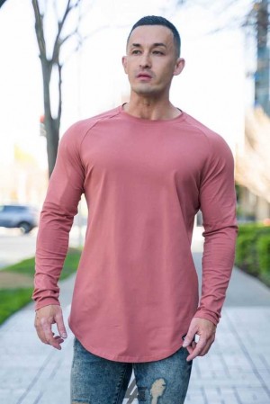 Coral YoungLa 410 PERFECT RAGLAN LONG SLEEVE SHIRTS | 3425-LJDXE