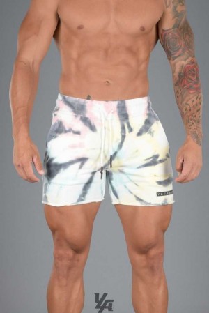 Cotton Candy YoungLa 107 Tie Dye Short Shorts | 3651-BWHUC