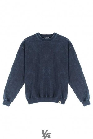 Deep Blue Wash YoungLa 530 Gin N Juice Oversized Crewnecks | 3517-GTEYW