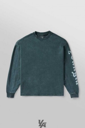 Deep Teal Wash YoungLa 8028 - Chrome Longsleeves | 6597-XQBTP