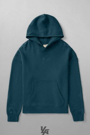 Deep Teal YoungLa 523 - Autumn hoodies | 0619-VNTLX