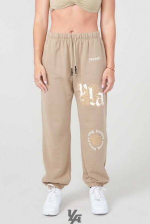 Desert Olive YoungLa W224 Rose Joggers | 9157-QIFBR