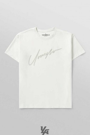 Dove White YoungLa 479 - Tonal Tees | 5398-MNCGF